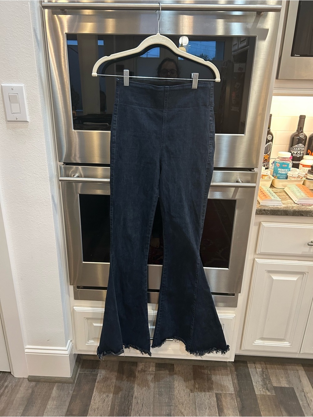 Show Me Your MuMu Berkeley bells  high rise Flare wide leg Jeans S GUC